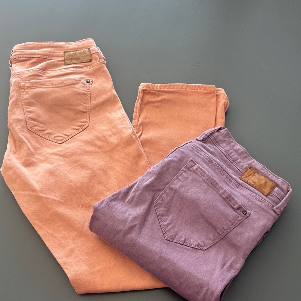 Mavi Women's Jeans in Peach and Lavender